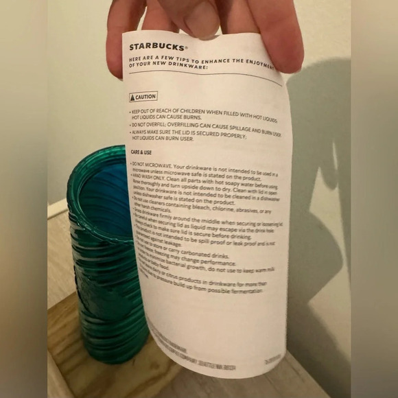 STARBUCKS COFFEE 2022 HOLIDAY GREEN PATTERN 16 OZ ACRYLIC TRAVEL MUG TUMBLER NEW - Picture 7 of 11